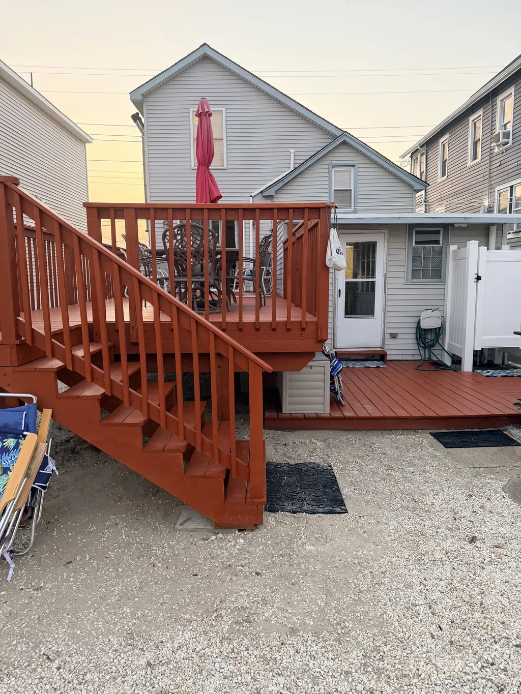 Backyard, deck, patio
