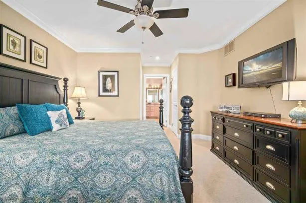 Master Bedroom with 32 TV and DVD Player