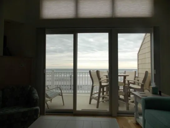 Ocean view from living room sofa!