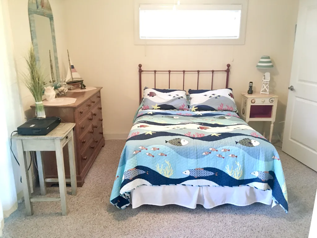 First Floor BR with Private Bath &amp;amp; Covered Deck to Yard