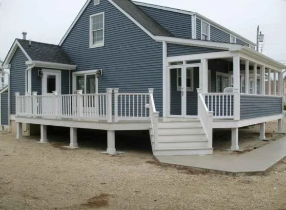 View of back and side of home 