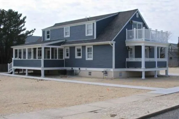 View of side and back of house