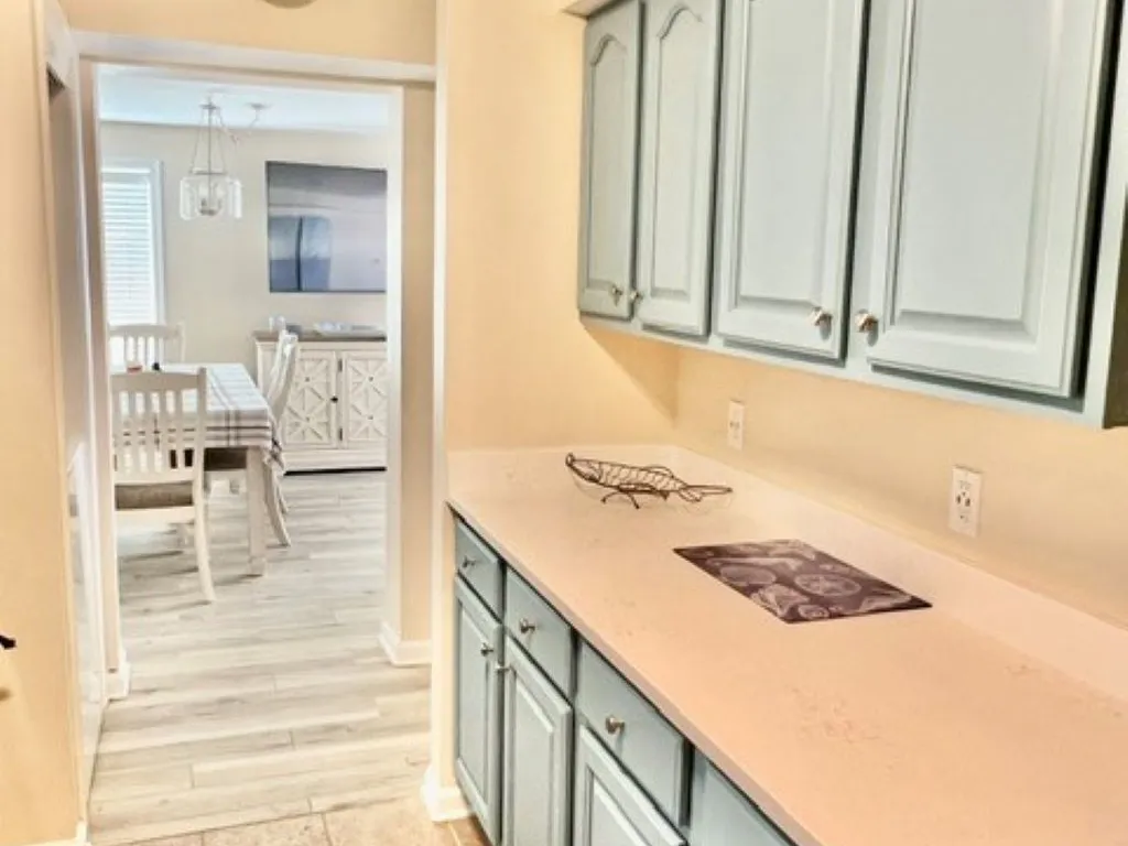 Galley kitchen view 2