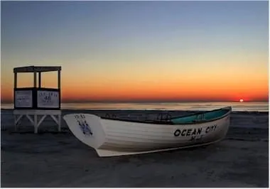Ocean City beach scene