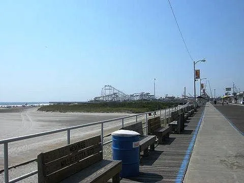 Look at Amusements in the Distance