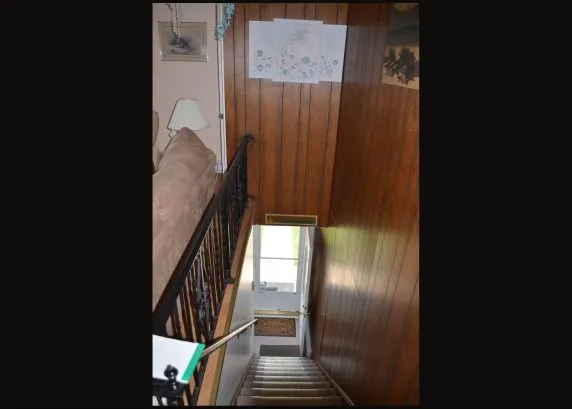Short walk up stairs to Great Room
