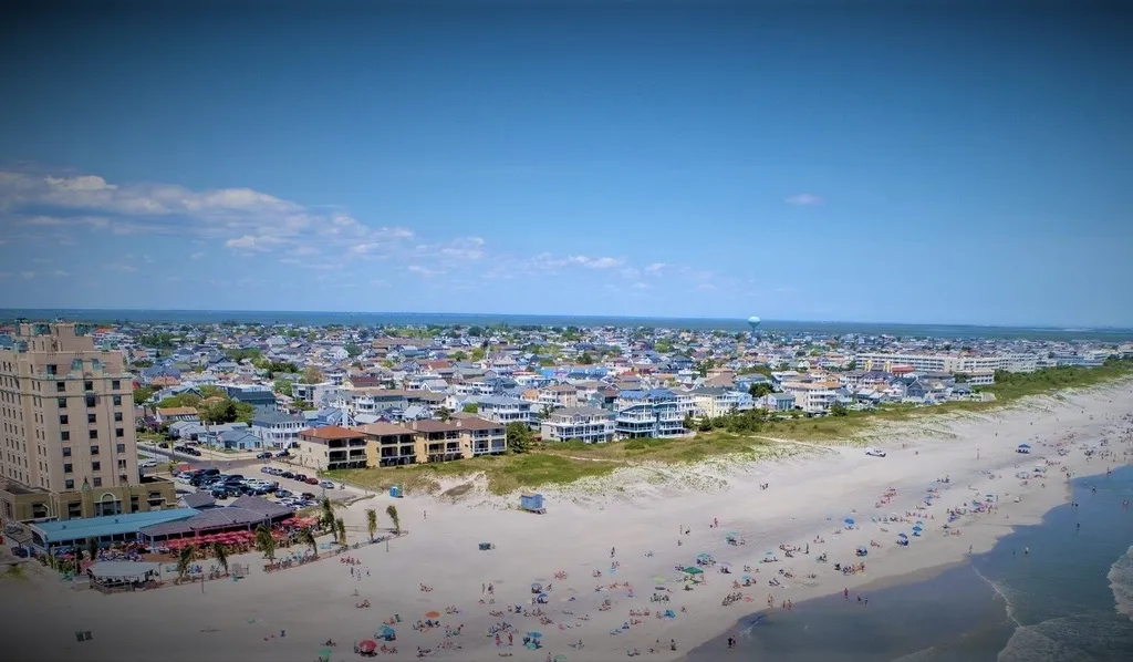 Ariel View From Beach