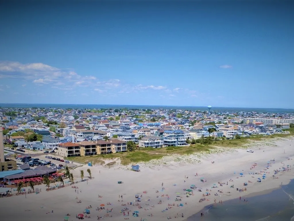Ariel View From Beach