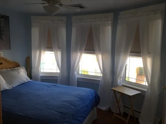 Second bedroom also has boardwalk views due to bay windows.