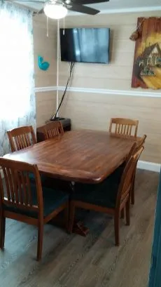 Dining / Family room with large table for inside meals and board games