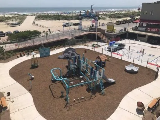 All New 2017 North Wildwood Arch Playground right next door !