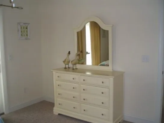 Twin Bedroom, Dresser, Nighttand, Large Double Closet, Double Sliding Glass Doors to Deck with Ocean Views