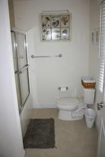 Main Bath Off Hallway To Twin Bedroom