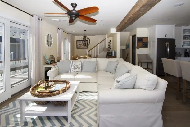 Living room / Kitchen has great flow...and endless views of the ocean