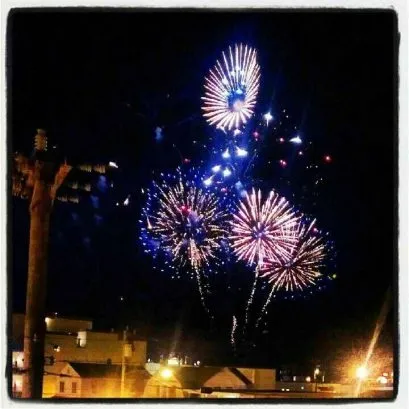 Friday Night Fireworks from Deck