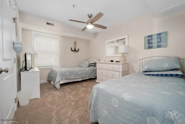BEDROOM #3.  Two new twin mattresses.  HDTV with Xbox and games.  Custom Closet Shelves.  Blow up Mattress allows for another twin bed in the room.