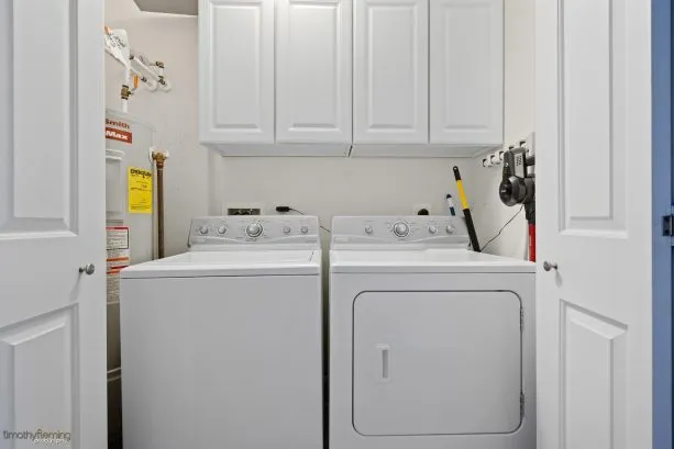 Full Sized Washer/Dryer.  I stock detergent
