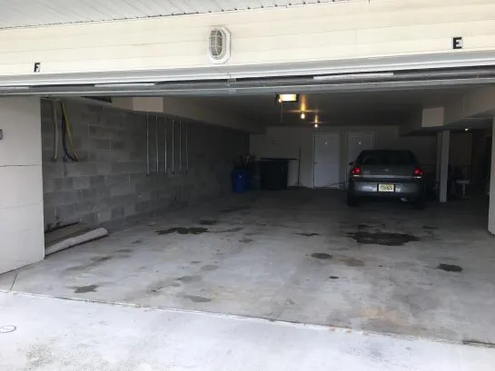 Garage parking for 2 cars, driveway parking for 1 car