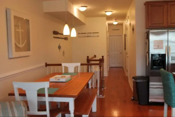 View of Dining Area and hall to Master