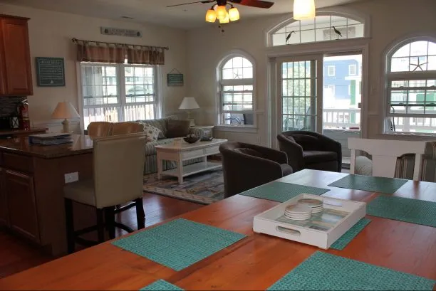 View of living Room from Dining Area