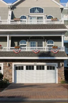 View of our deck.  Ours is the one directly above the garage.