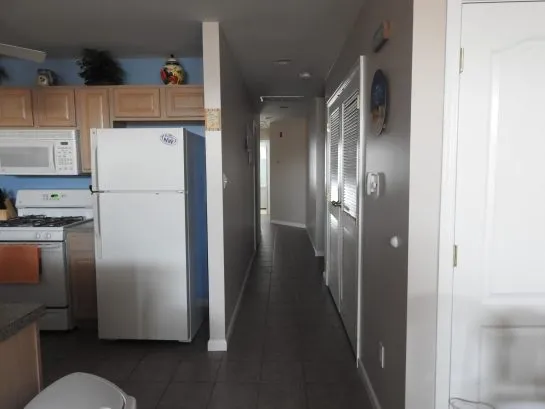 Hallway to bedrooms and bathrooms