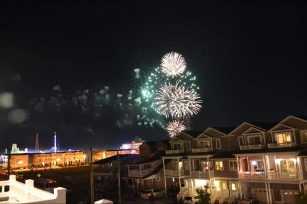 A fantastic view of the Friday night fireworks from either of the 2 decks.