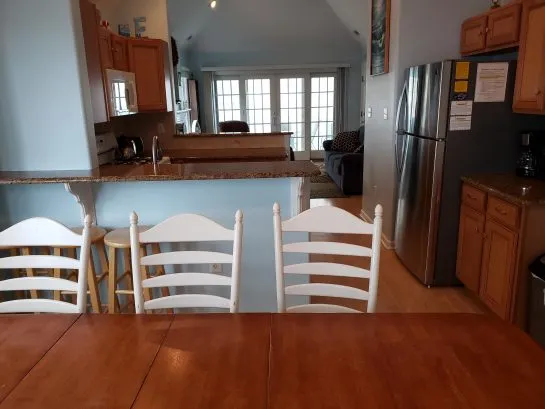 Diing area facing living room