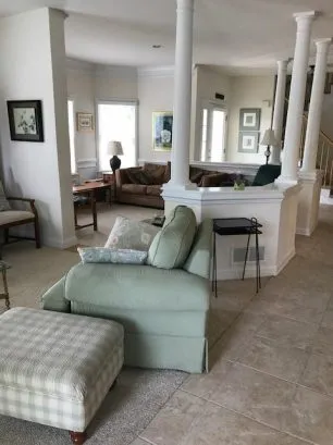 first floor tv viewing area