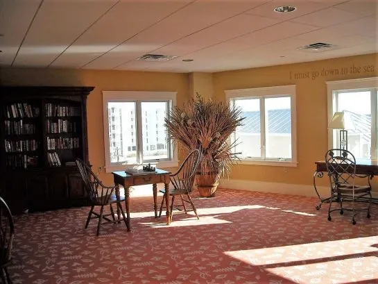 If You Must Work on Vacation, Do it in our Gorgeous 4th Floor Library w/ WIFI