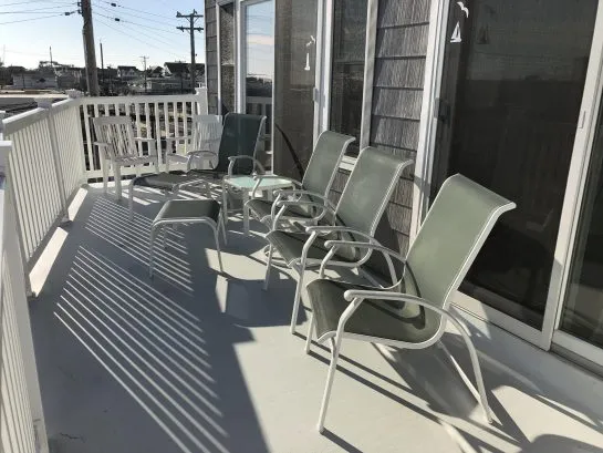 Awning over half the deck