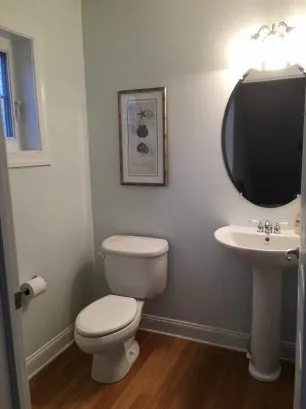 Main floor half bath