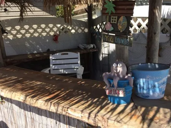 Private Tiki Bar near pool