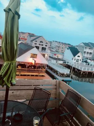 View from deck of Marie's Seafood