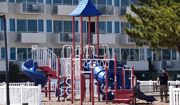 Playground  1/2 block away at beach entrance 