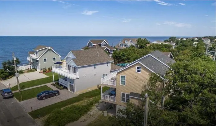 Third house from a beautiful peaceful beach