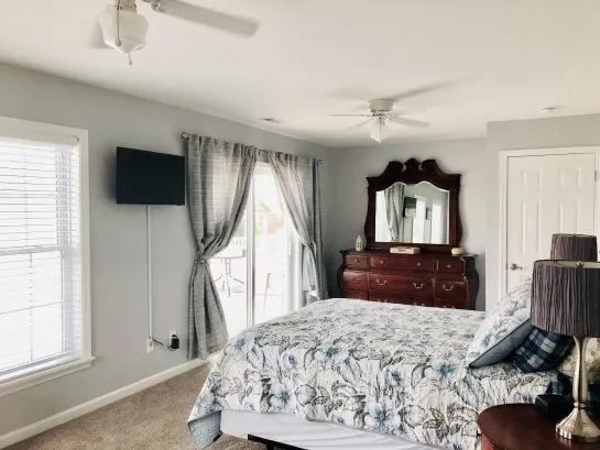 Master Bedroom with deck access and great views