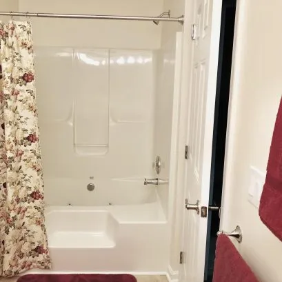Master bath - luxurious and spacious jetted tub with shower