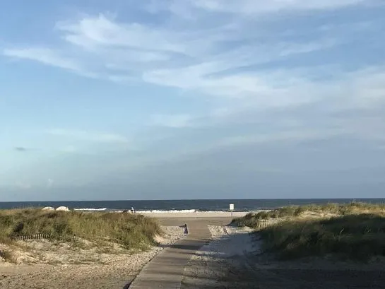 One short block to the beautiful beach at Stockton Road!