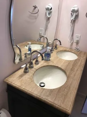 Double Sink Vanity in Master Bath