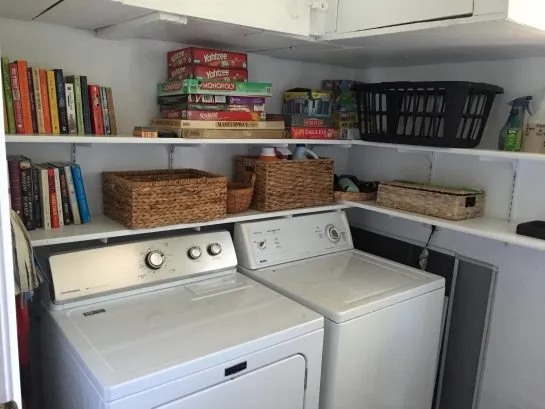 1st Floor Laundry Room with Games and Books - Shared by both units