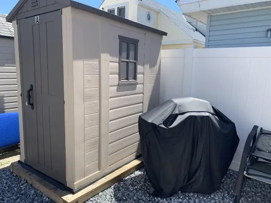 Shed and Gas Grill