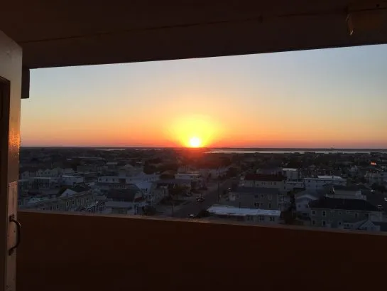Sunset views right outside of entrance of unit