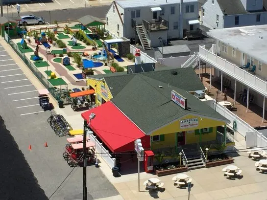 Icecream and mini golf next door