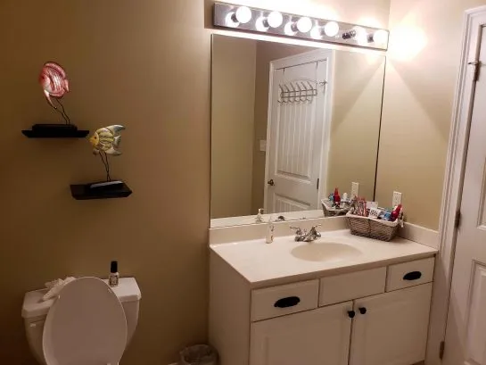 Roomy Hall Bathroom