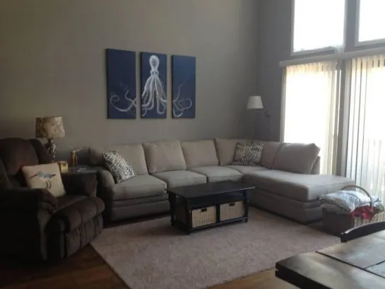 Completely remodeled, granite countertops, nicely equipped for the casual cook or vacationing chef; large breakfast bar makes kids' mealtimes quick and easy. Open concept design to Dining and Living