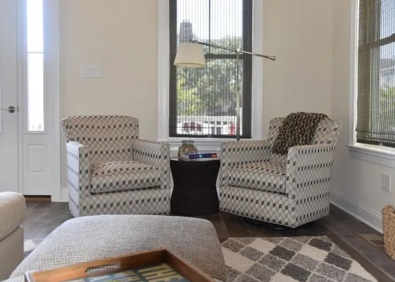 Swivel rockers/reading nook