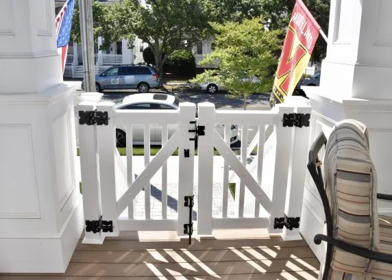 Gated porch - safer for littles