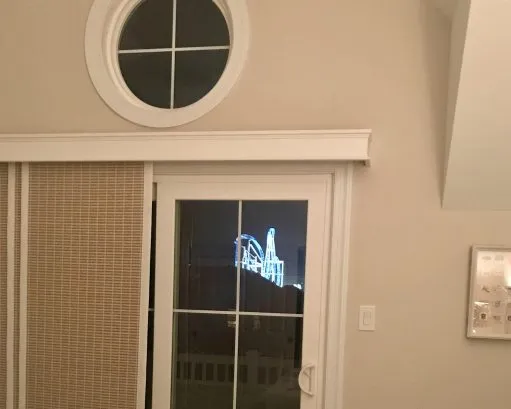 Night view from Primary bedroom