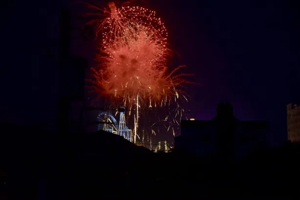 Fireworks from Master Balcony